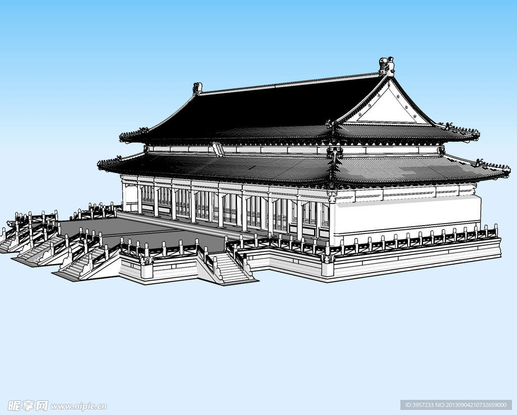 安佑宫精细3D模型