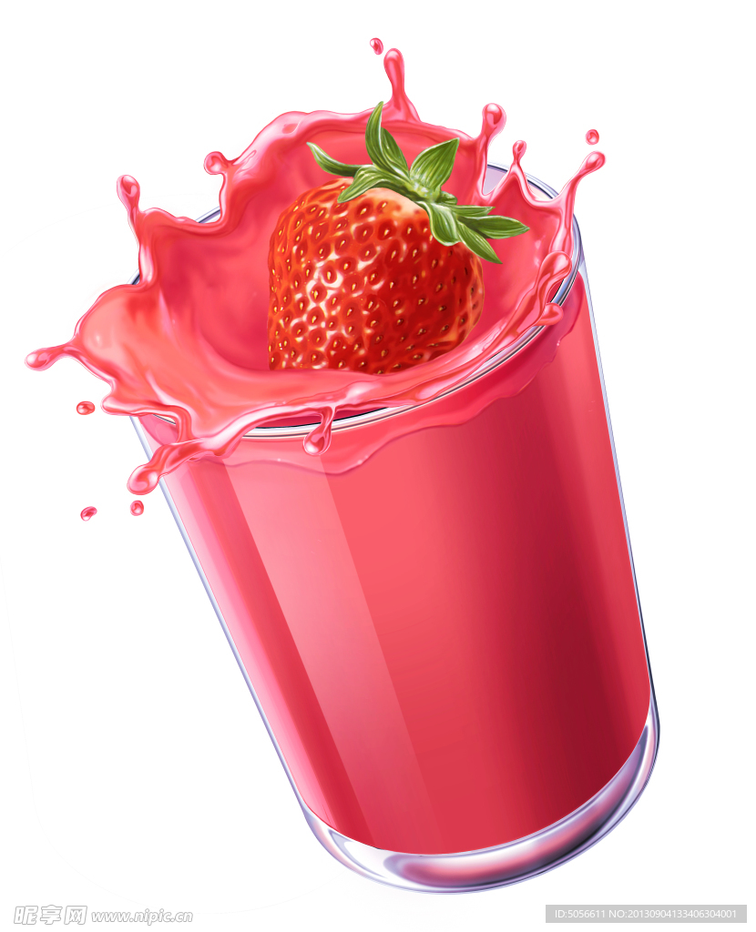 杯中草莓