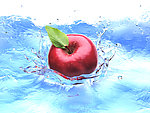 水中苹果
