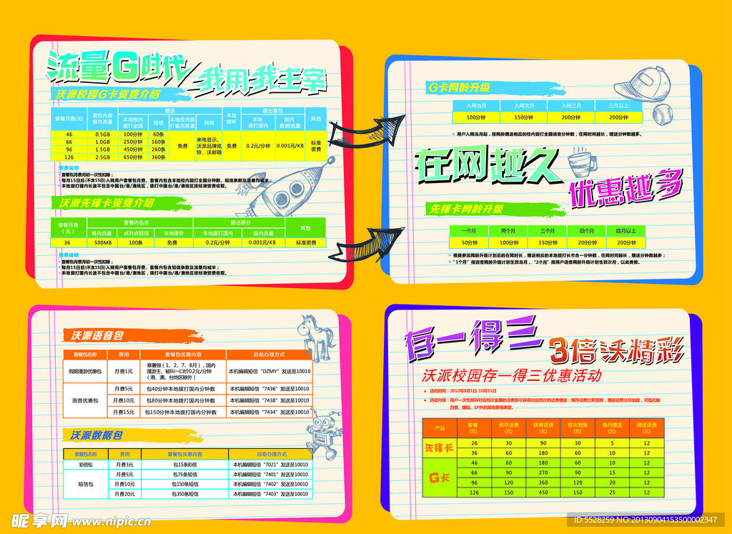 流量G时代校园沃派