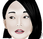 美女照片绘描