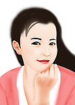 美女照片绘描