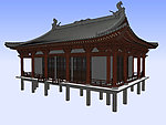 古建精细3D模型