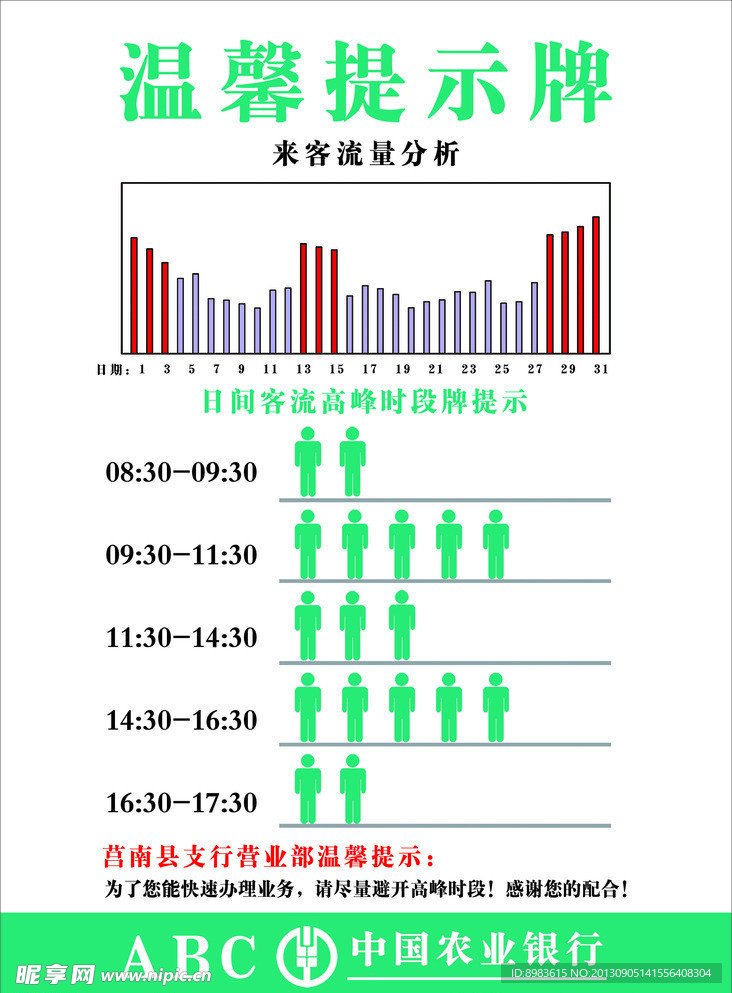 温馨提示牌