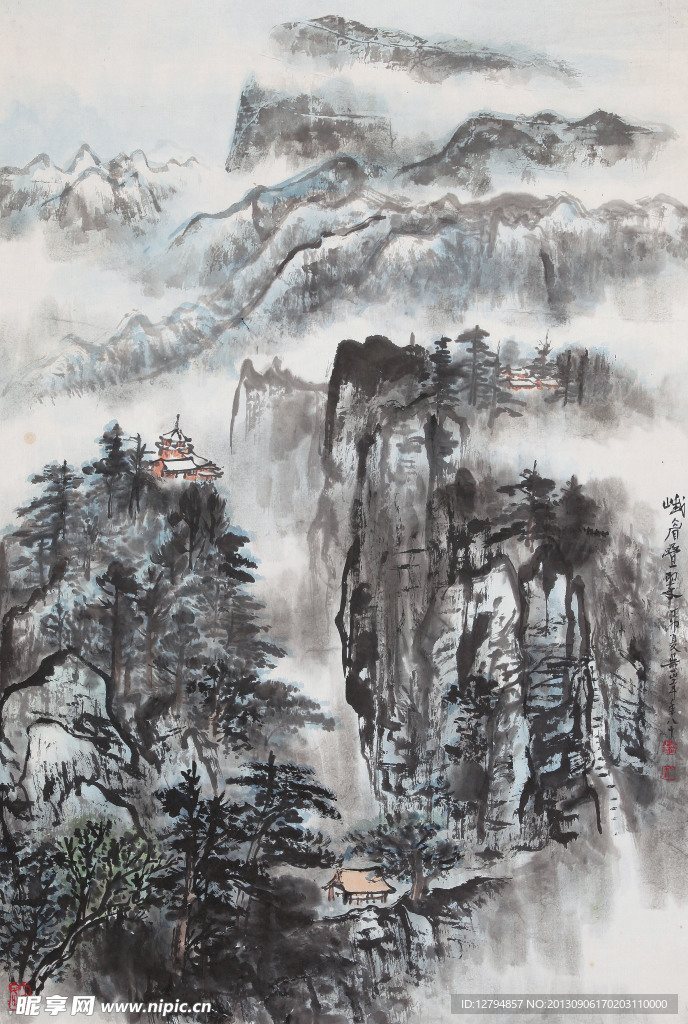 山水国画