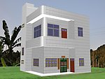 农村住宅楼房3D模型