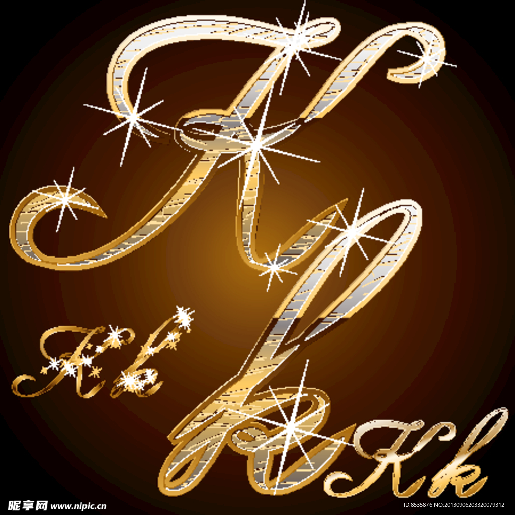 金属字母