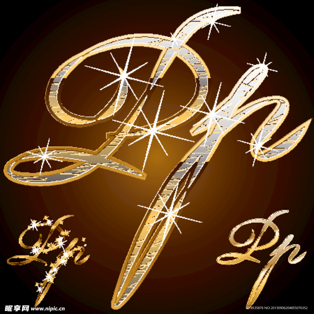 金属字母