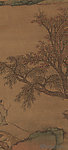明 沈周 青山红树图