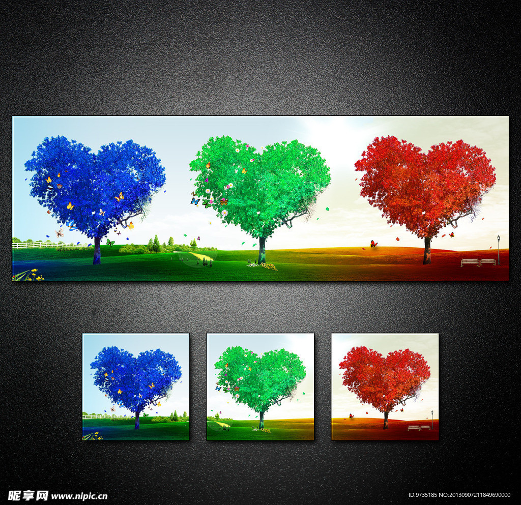 爱情树爱心树图片素材-编号16946111-图行天下