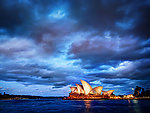 落日下澳洲悉尼歌剧院