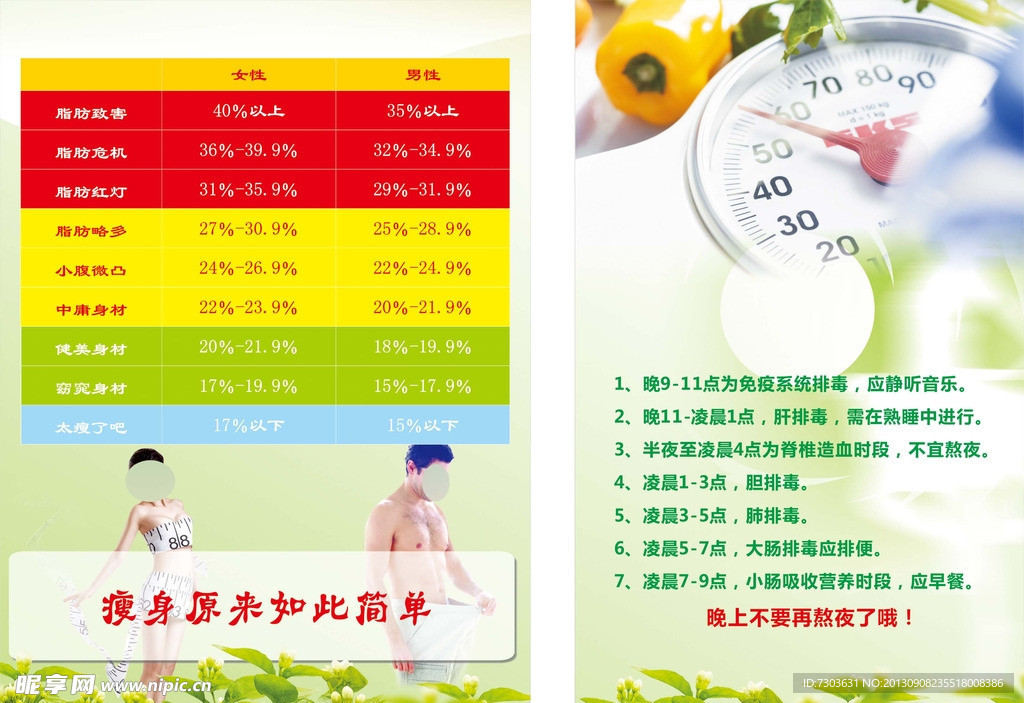 减肥展架