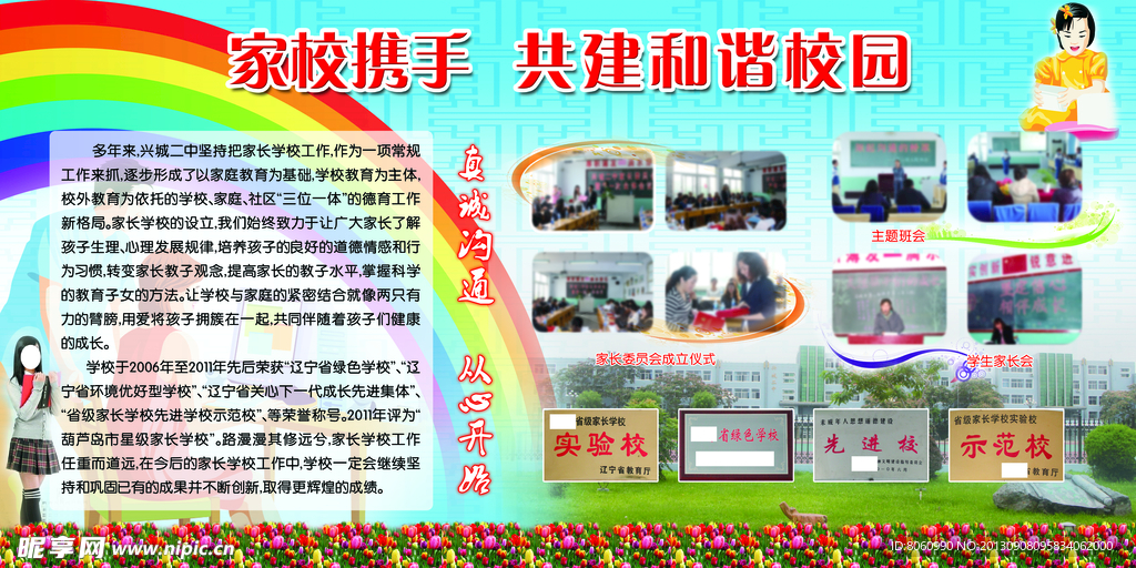 学生家长展板