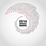 2014创意螺旋年历