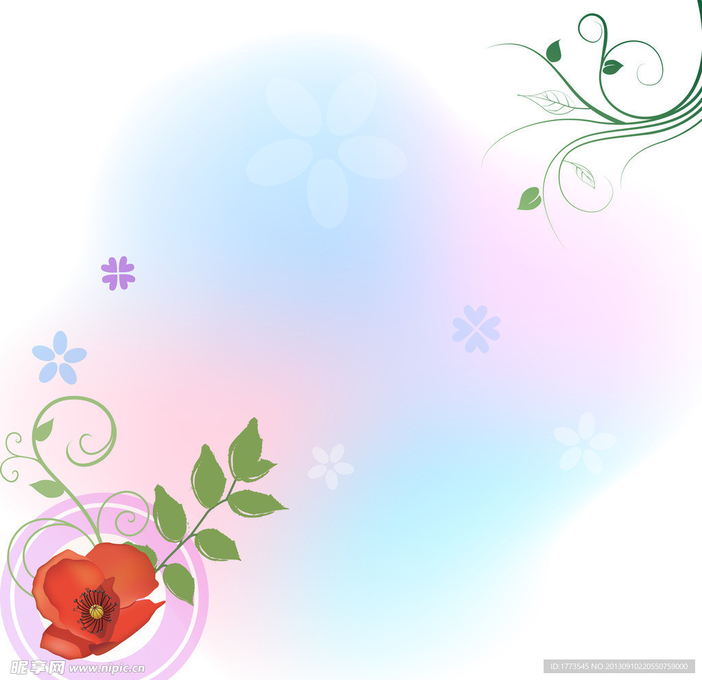 灯具图案 梦幻花纹