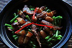 豆豉黄花鱼豆角煲