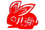 剪纸兔