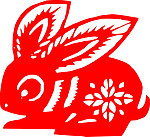剪纸兔