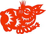 剪纸兔