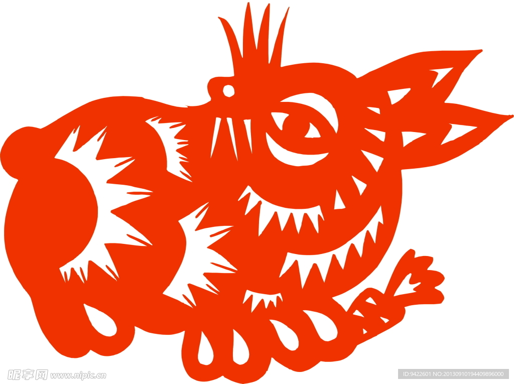 剪纸兔