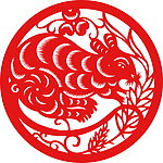 剪纸兔