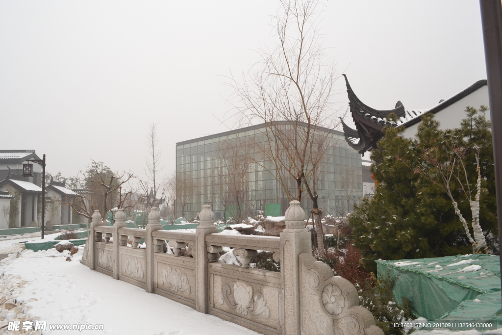 雪景园林