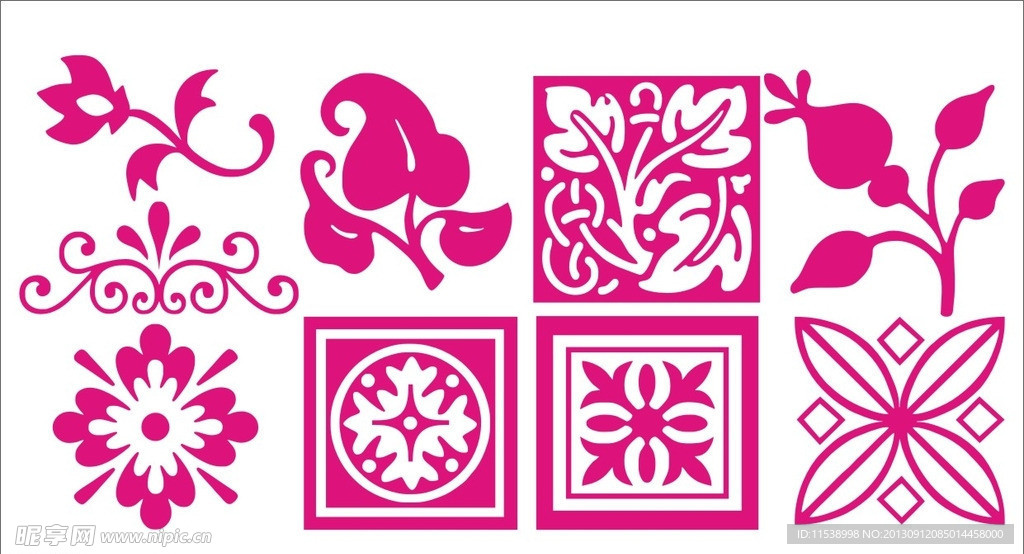 矢量古典花纹
