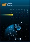 2007年2月星座台历