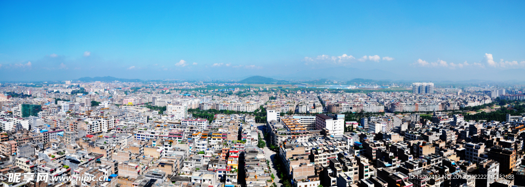 玉林江岸全景图