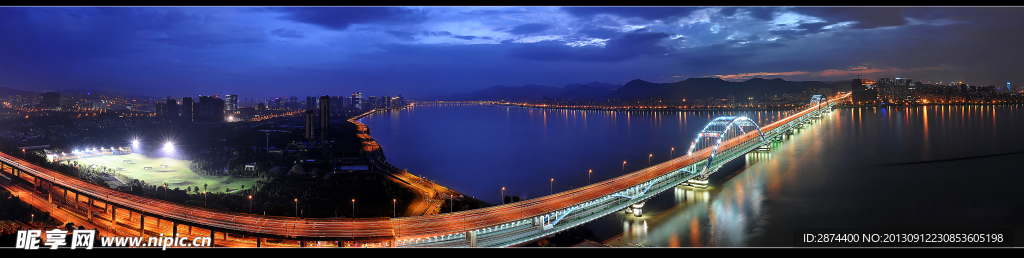 钱塘江全景