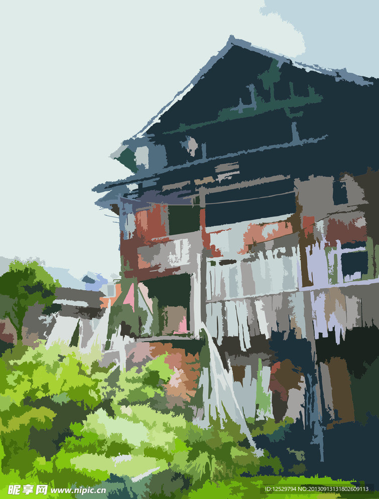 矢量图房子