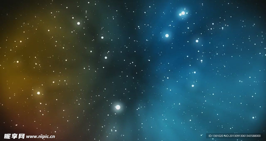 动态粒子星空视频素材