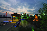 金鸡湖李公堤夜景