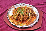 茶树菇炒牛肚