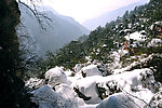 西岭雪山大山门远眺