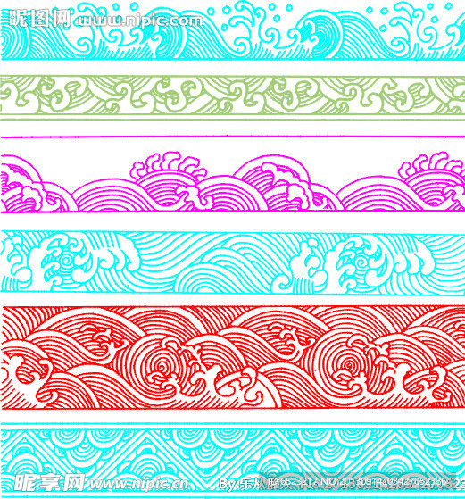 浪花矢量图