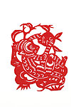 剪纸猴