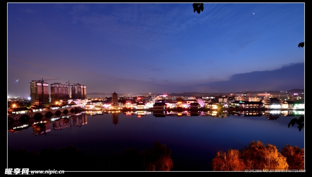 罗江夜景