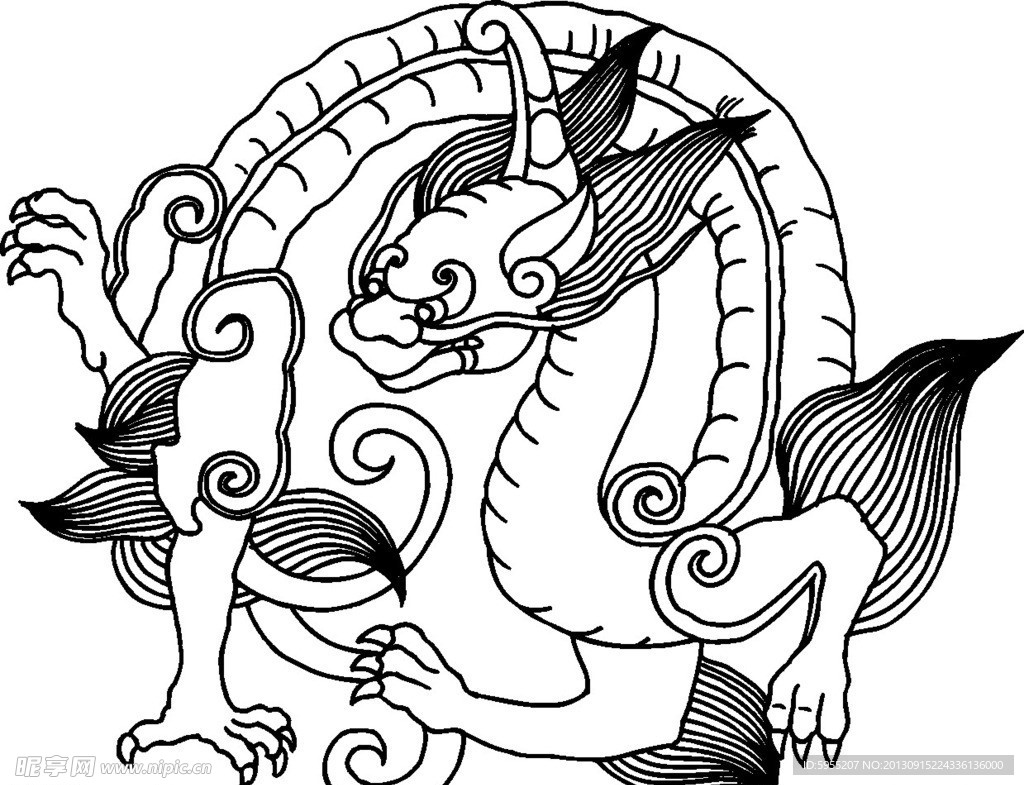 古典龙纹