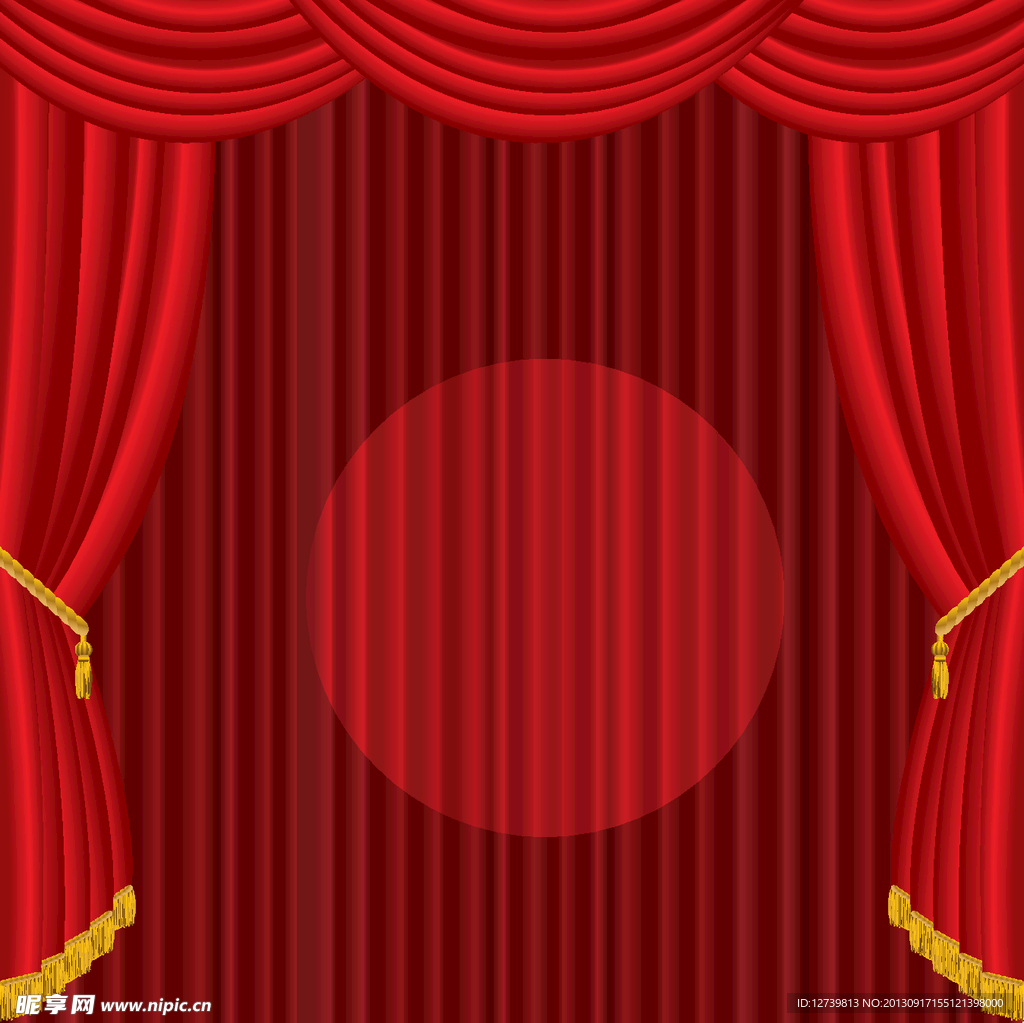 窗帘 舞台 红色 背