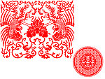漂亮剪纸图案笔刷