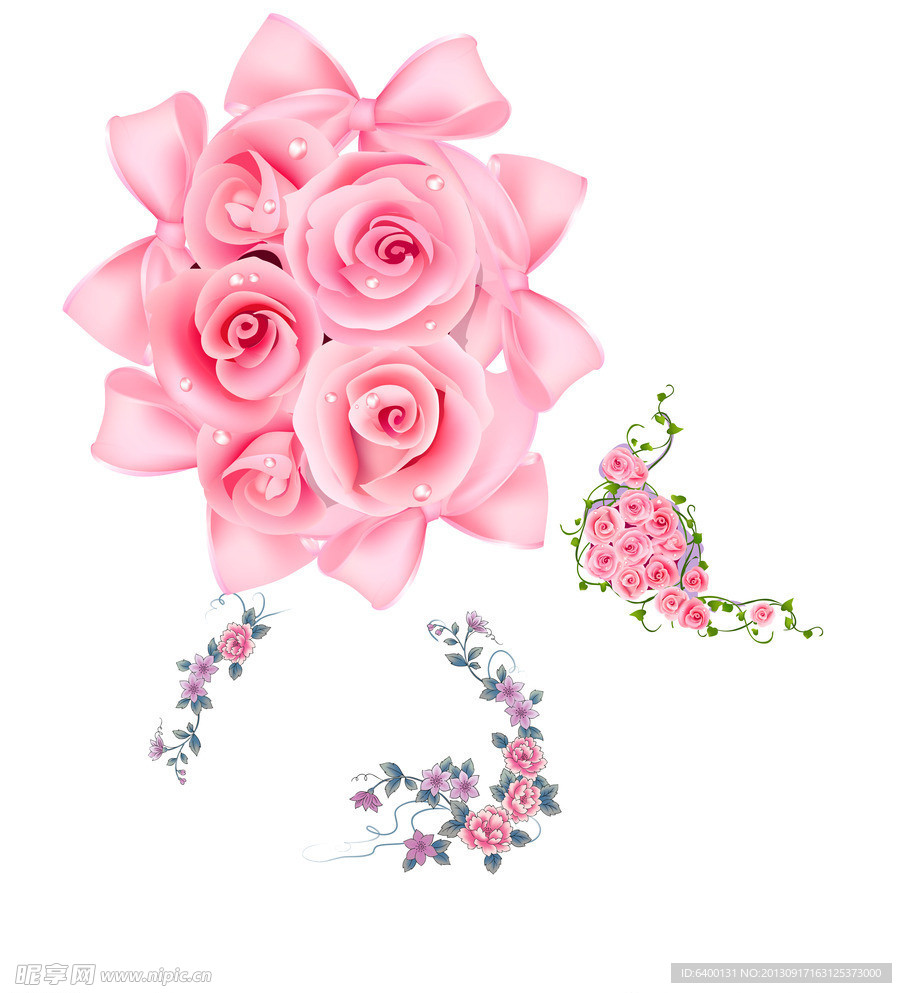 鲜花 粉色花束