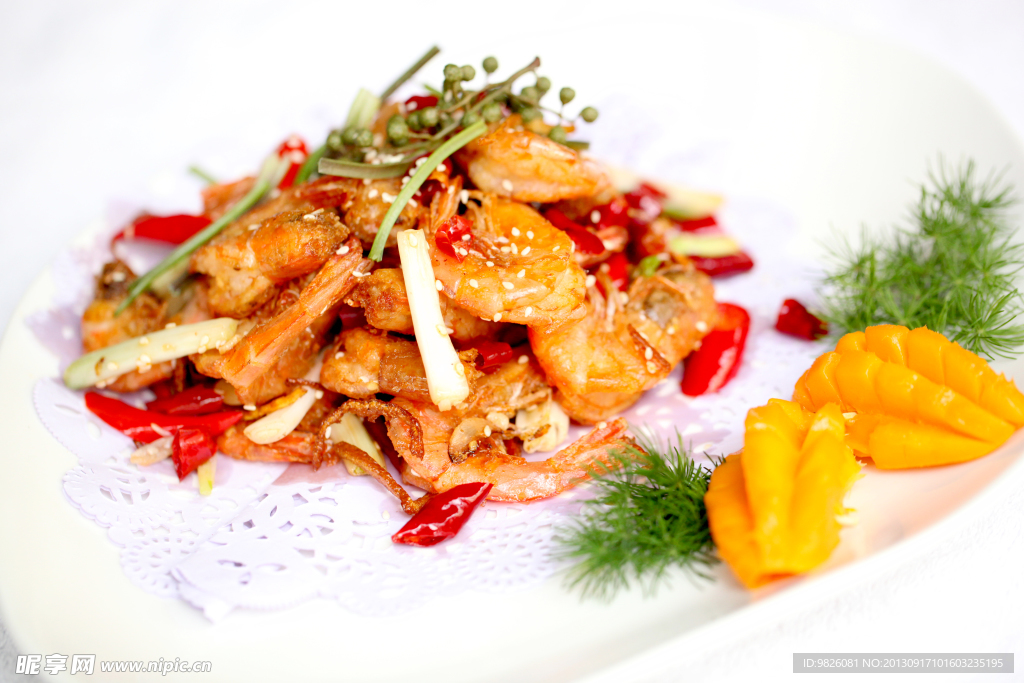麻辣香酥陈皮虾