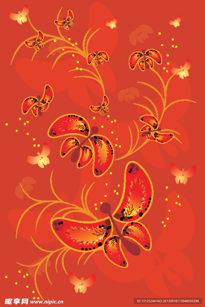 蝴蝶 花纹