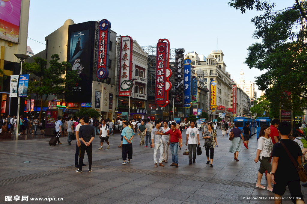 上海南京路步行街