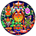 八宝圆画