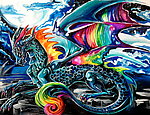 酷炫龙插画