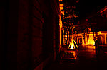 洛带博客小镇夜景霓虹