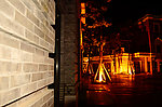 洛带博客小镇夜景霓虹