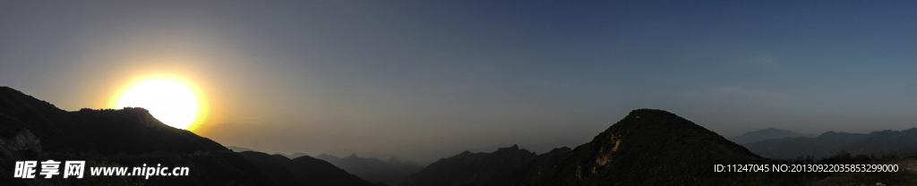 北京门头沟妙峰山日出